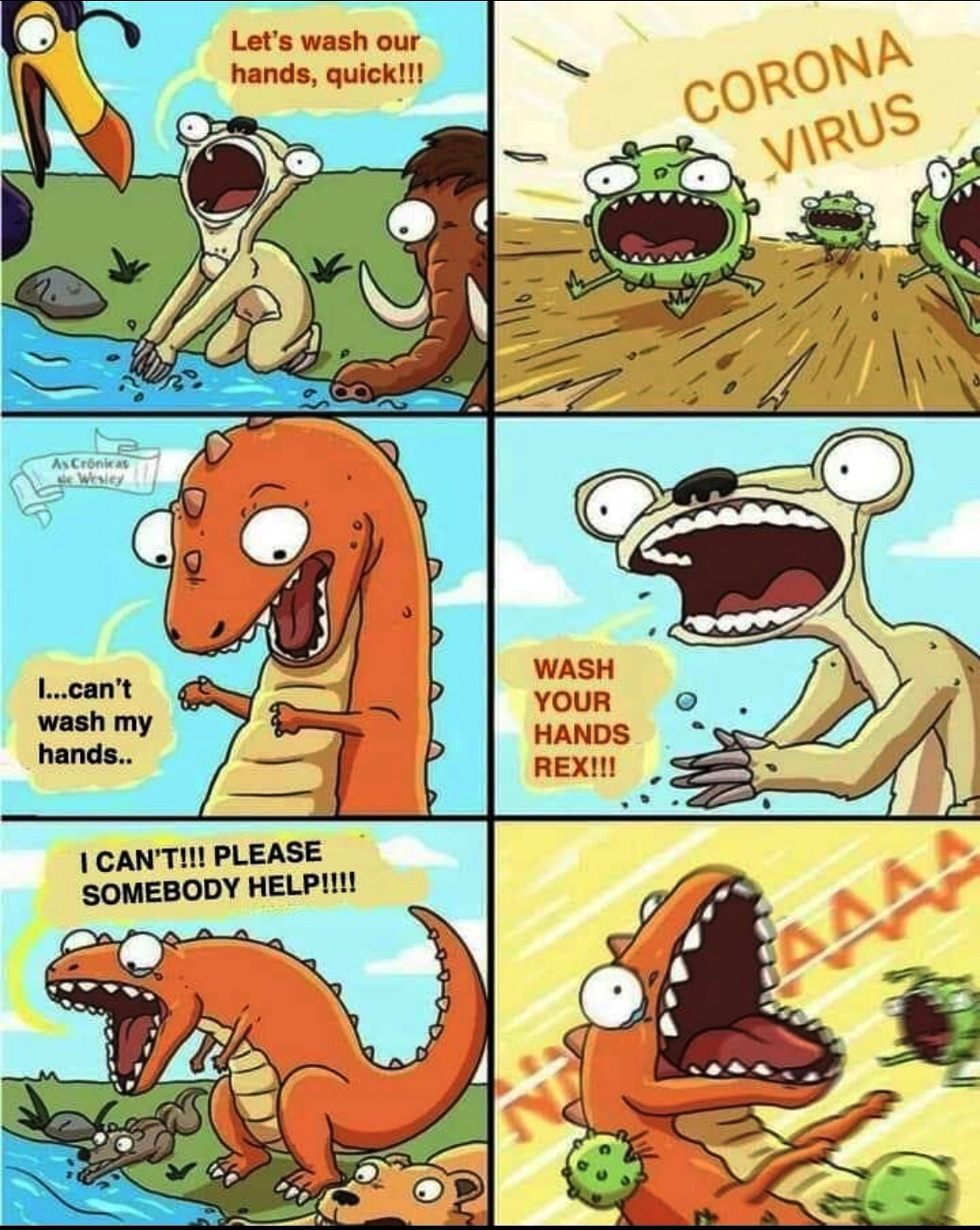 T-Rex estinto per CORONA VIRUS.